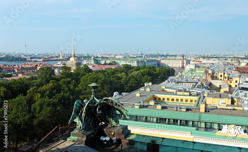 Aerial View from Isaac Cathedral, Saint Petersburg © Rostislav Ageev
