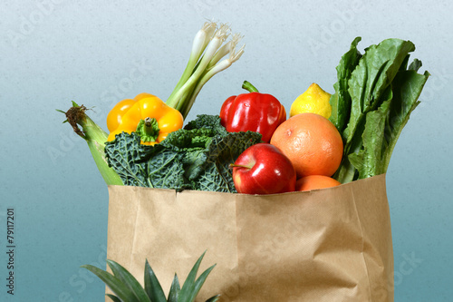Produce in Grocery Bag