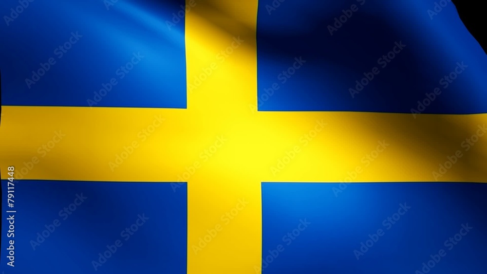 Sweden flag loop Sweden flag loop