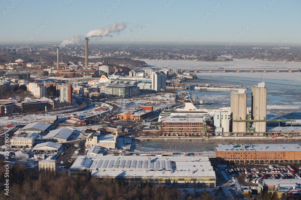 Stockholm winter view