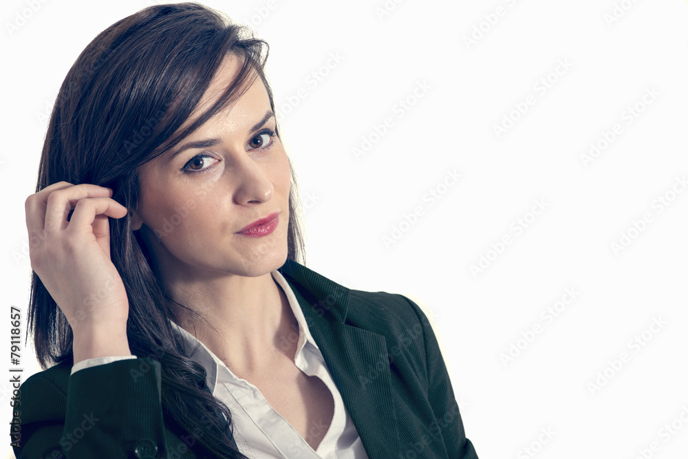 Portrait of a beautiful businesswoman isolated Portrait of a beautiful businesswoman isolated
