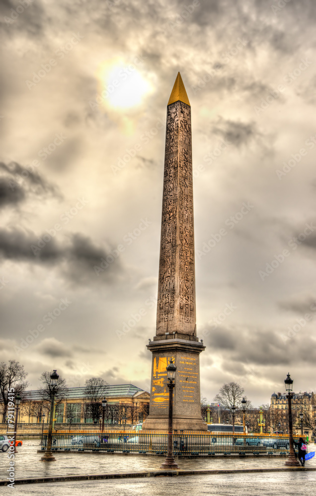 Obelisk of Luxor on the Place de la Concorde - Paris