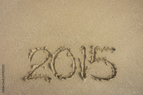 Year 2015 on the beach © joeyphoto