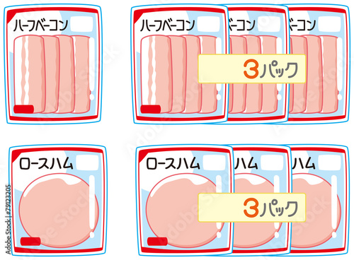 ベーコンとハム