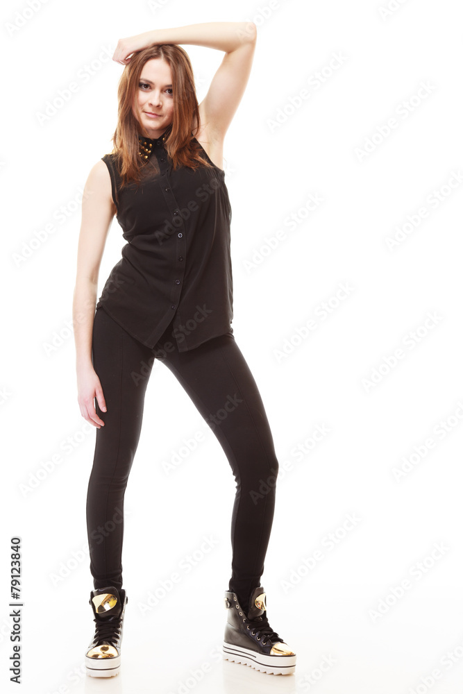 people concept - teenage girl in casual clothes people concept - teenage girl in casual clothes