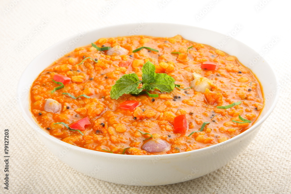 Hot lentil soup