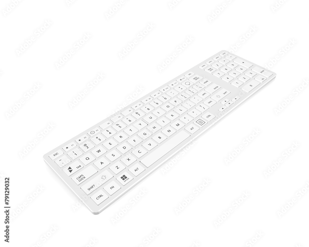 computer keyboard isolated on white background computer keyboard isolated on white background