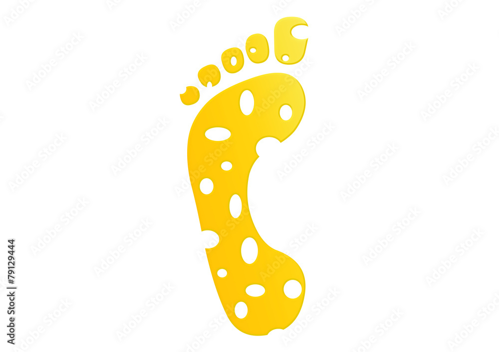 Käse Fuss / Käsefüsse / cheesy feet StockIllustration Adobe Stock