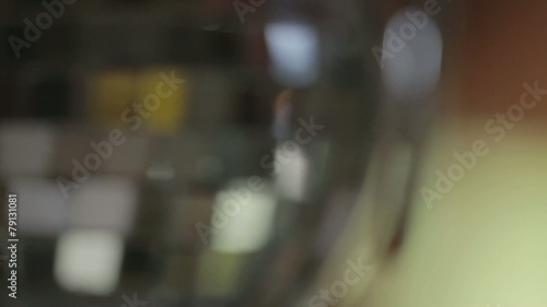 Wallpaper Mural close-up of a sparkling discoball. quick change of focus to not  Torontodigital.ca