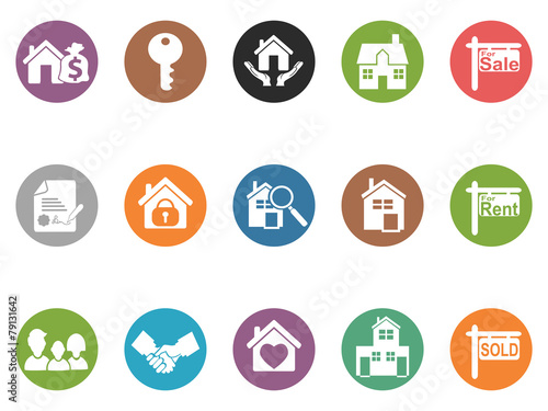 real estate button icons
