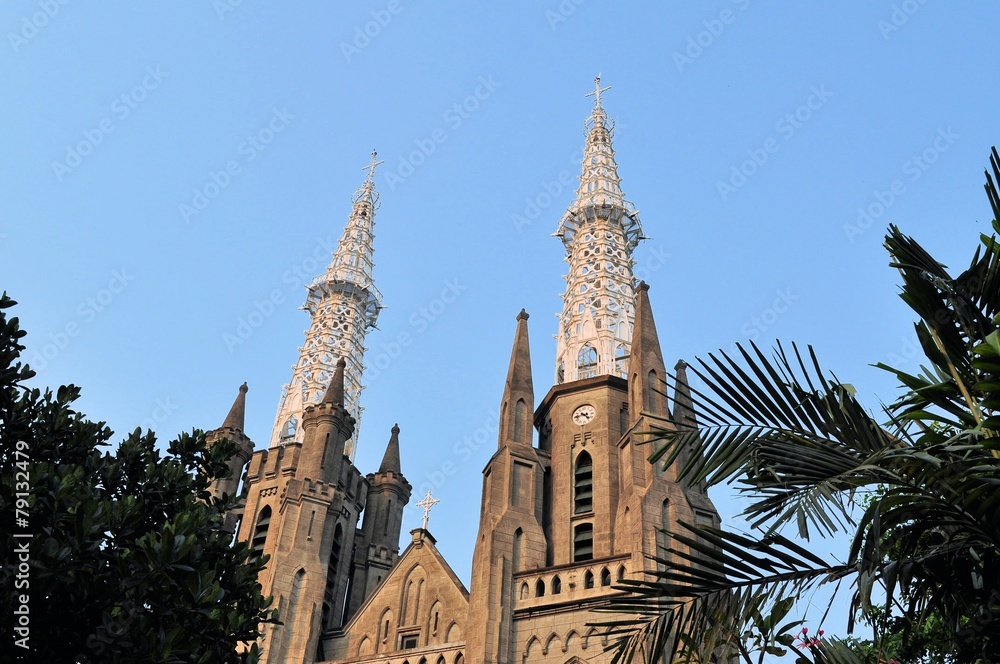 Neo-gothic Roman Catholic Cathedral, Jakarta, Indonesia