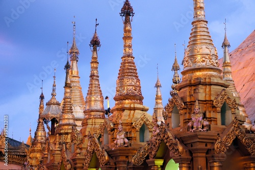 Schwedagon Pagoda, most important Buddhist temple in Burma