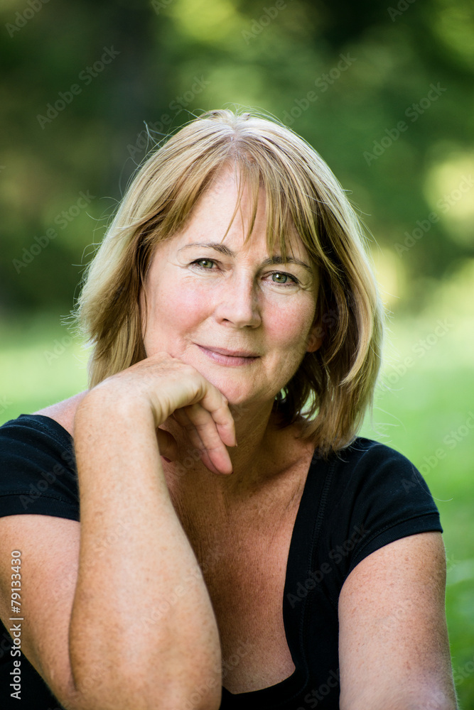 Senior woman outdoor portrait Senior woman outdoor portrait
