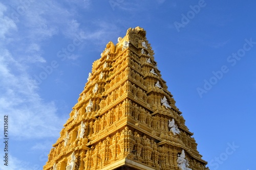 Hindu Temple at Chamundi Hills in Mysore, India photo