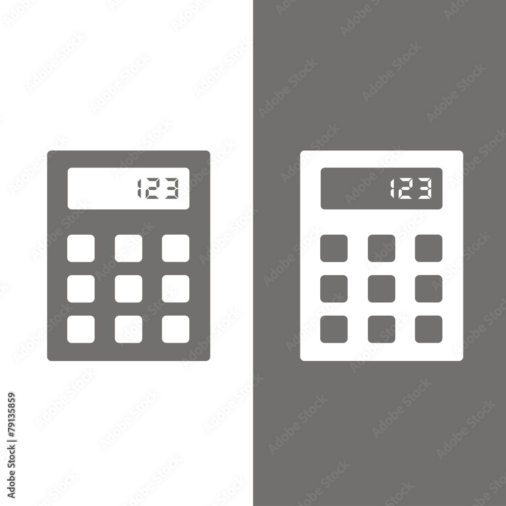 Icono calculadora mod2 BN Icono calculadora mod2 BN