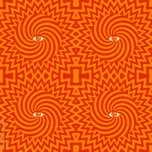 hypnotic retro seamless pattern
