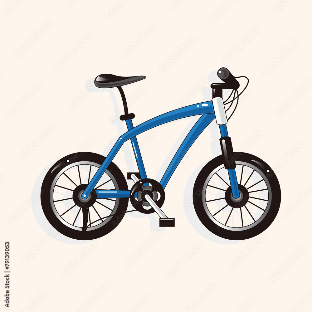 Fototapeta premium transportation bike theme elements vector,eps