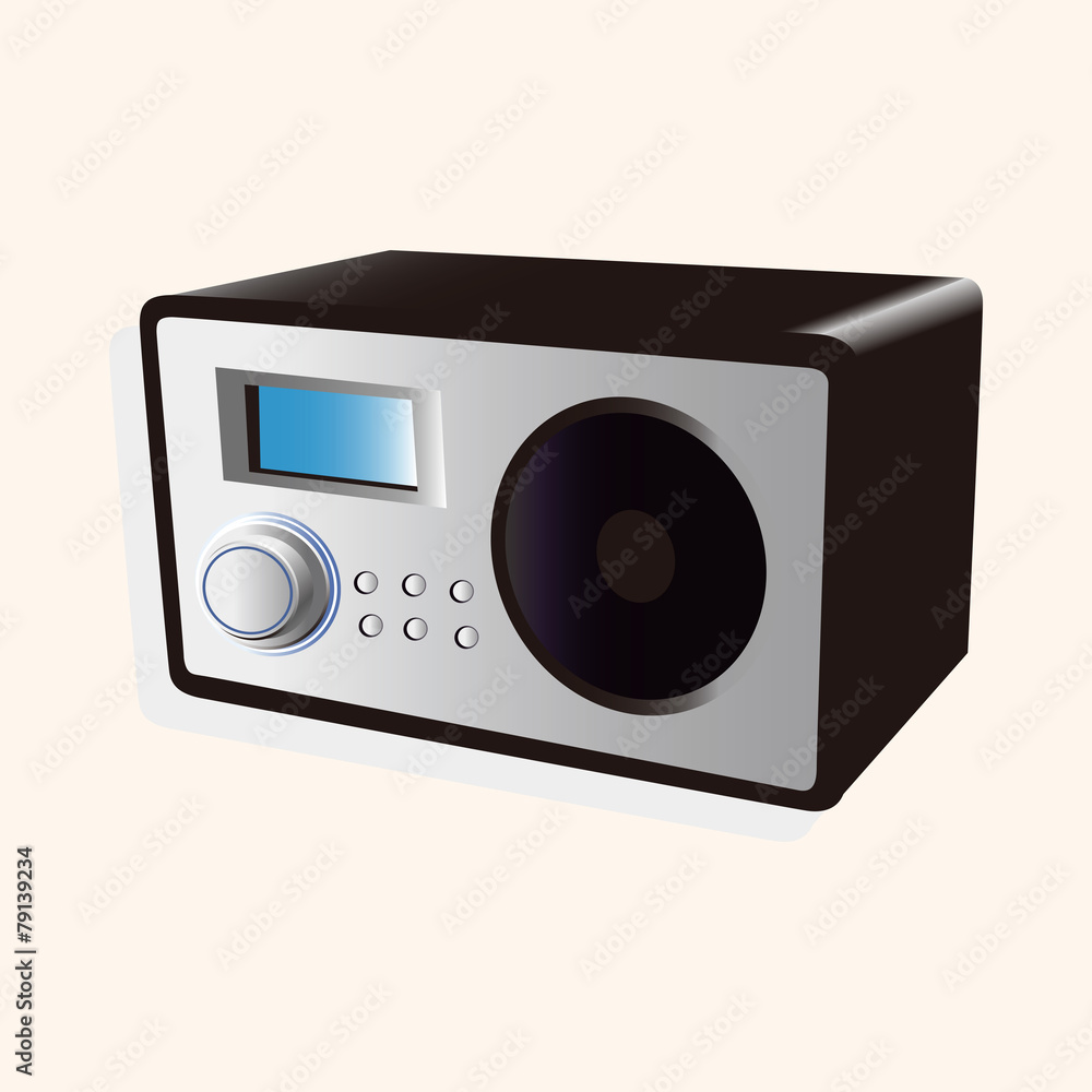 Obraz premium radio theme elements vector,eps