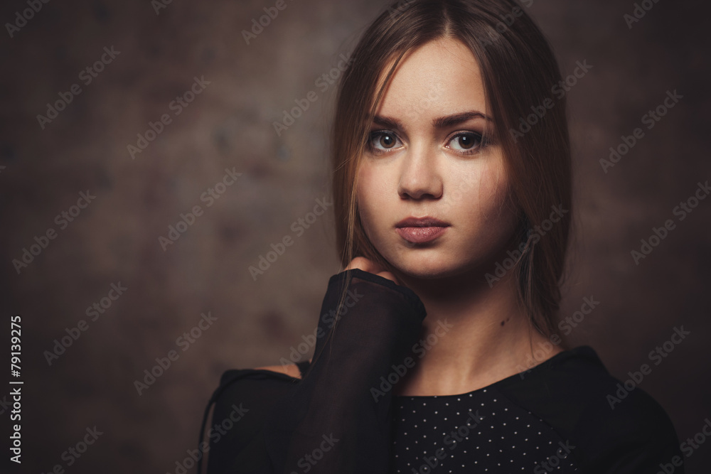 Fototapeta premium The girl with a confident look
