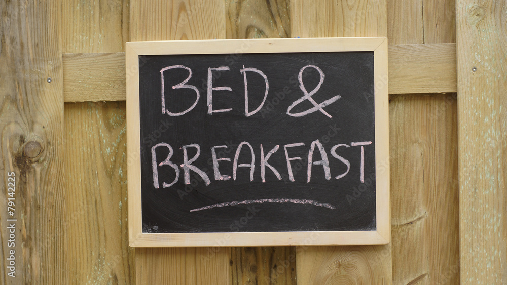 Bed and breakfast written