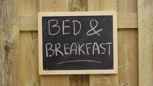 Bed and breakfast written