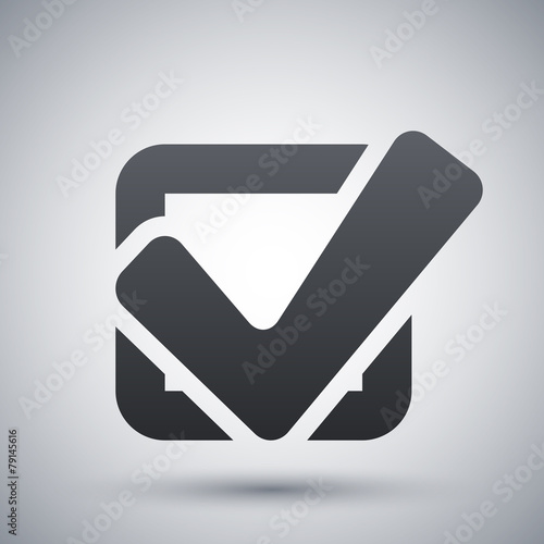 Vector tick check box icon