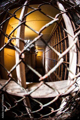 Inside of an abandoned penitentiary