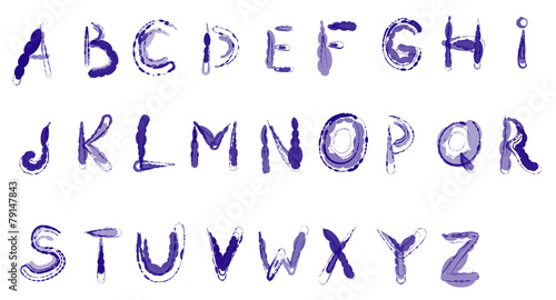 Ink English alphabet