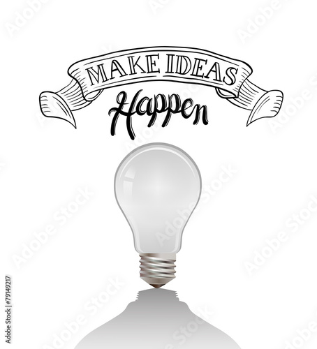 Make ideas happen vector