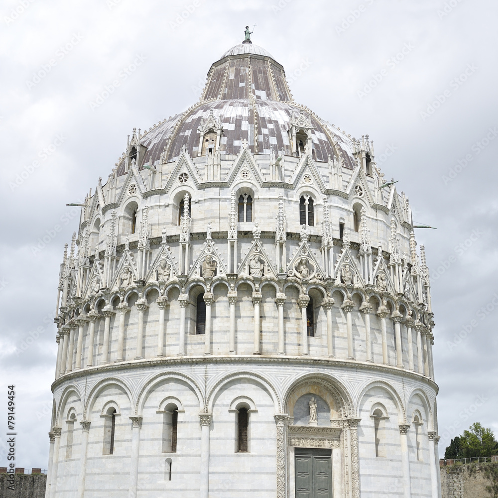 The Pisa Baptistry of St. John,  Pisa, Italy