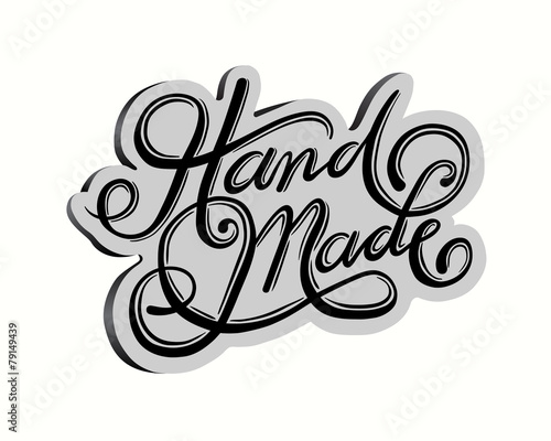 Handmade cursive font vector