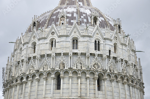 The Pisa Baptistry of St. John,  Pisa, Italy photo