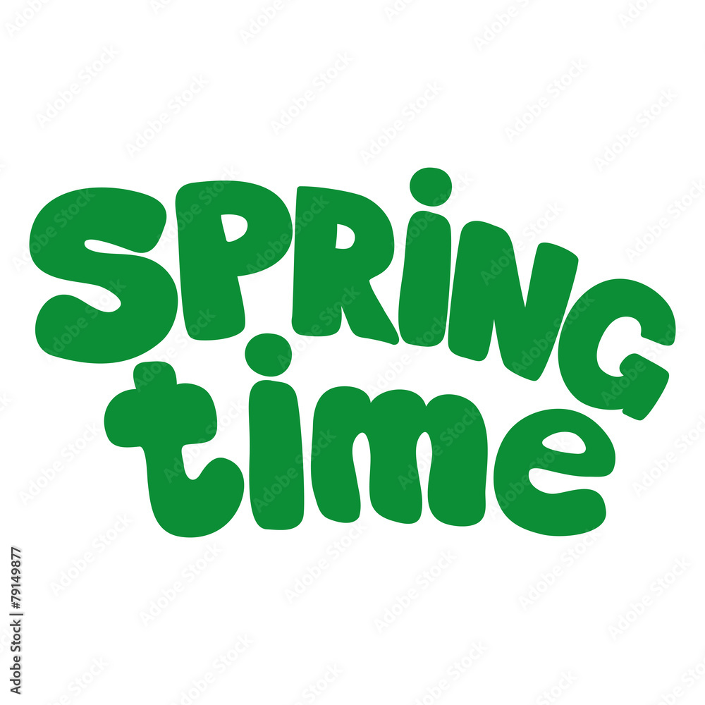Spring time. Spring time.