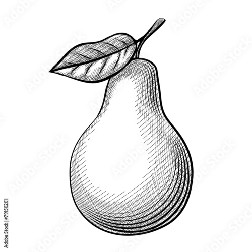Etching pear