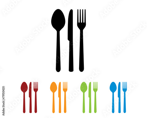 spoon knife fork