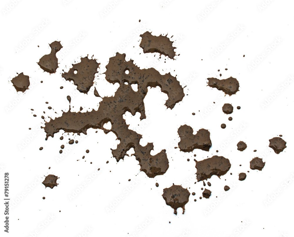 Texture clay on white background Texture clay on white background