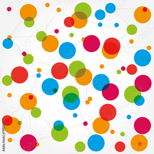 Abstract background scheme of social network