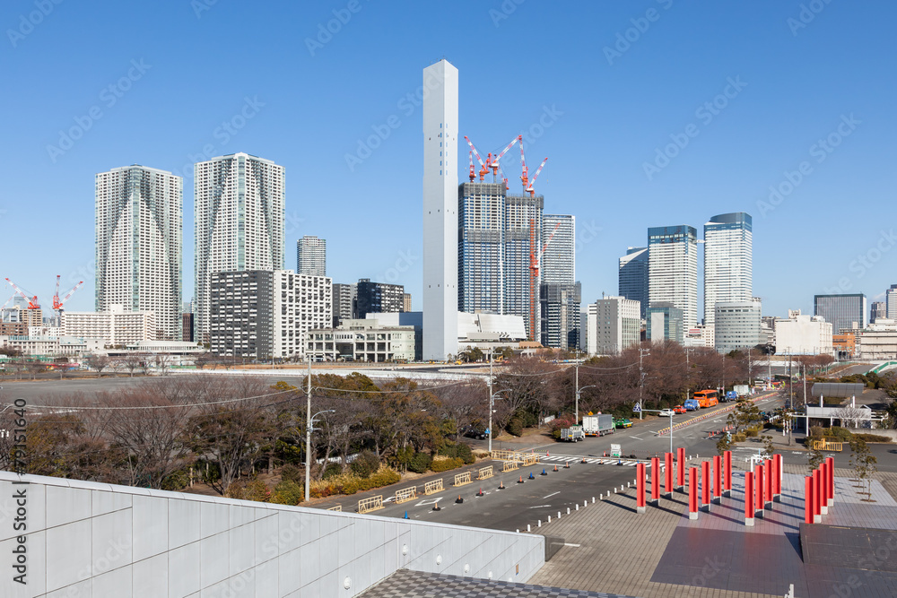 Obraz premium 晴海 東京オリンピック選手村予定地