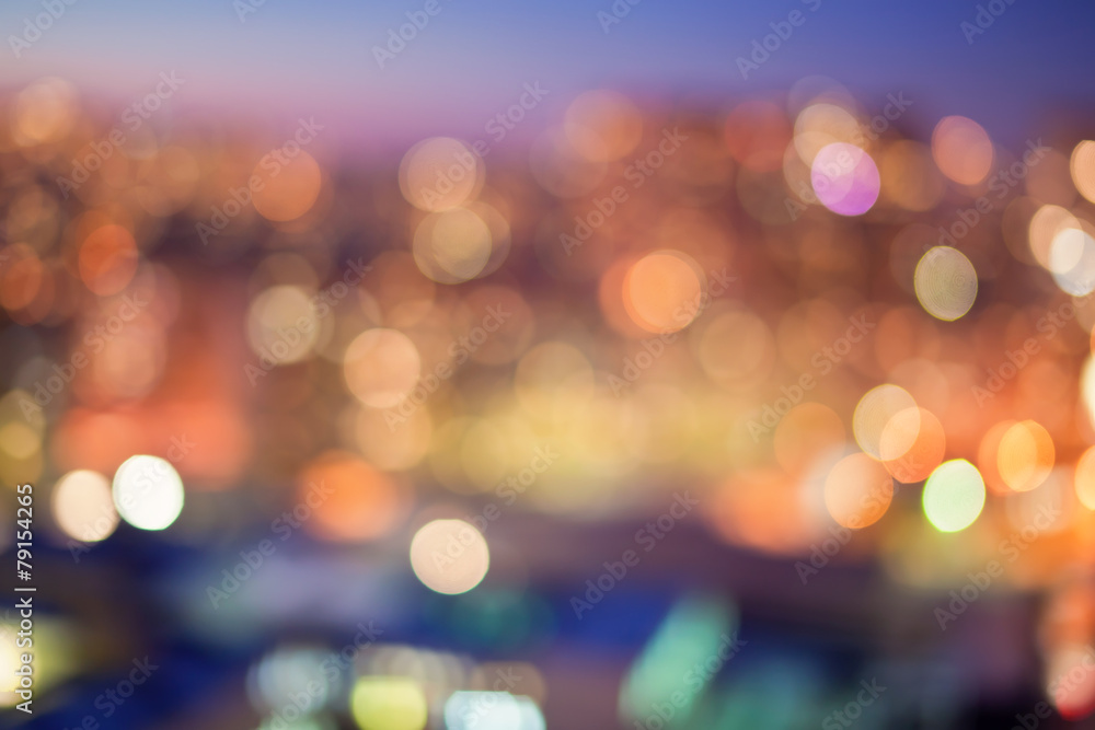 City lights bokeh City lights bokeh