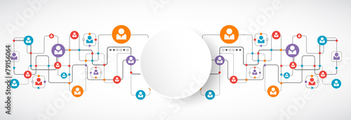 Network concept.  Social media.