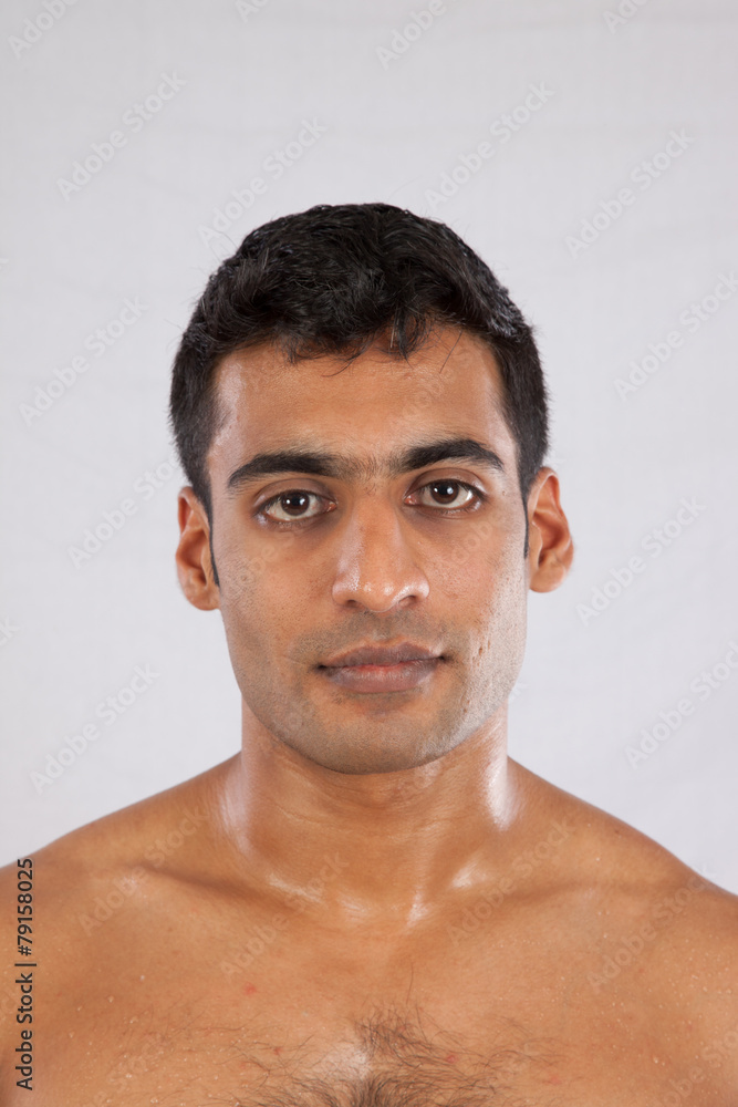 man looking at the camera man looking at the camera