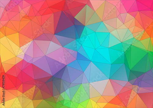 Abstract 2D triangle colorful background