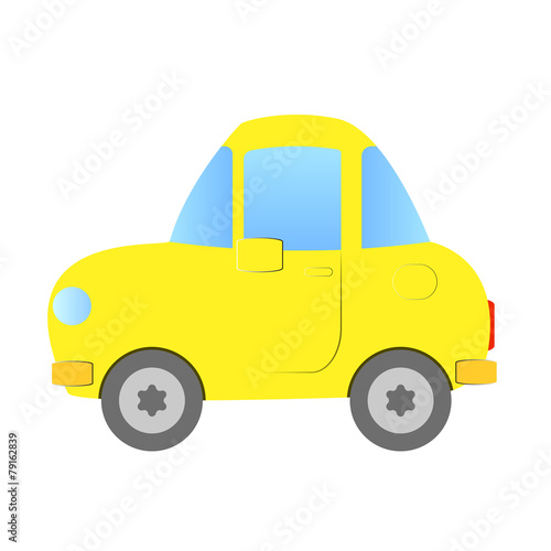 黄色い車
