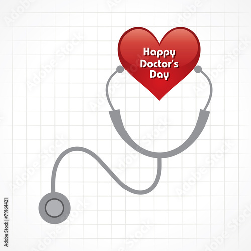 Creative National Doctor's Day Greeting Stock Vector