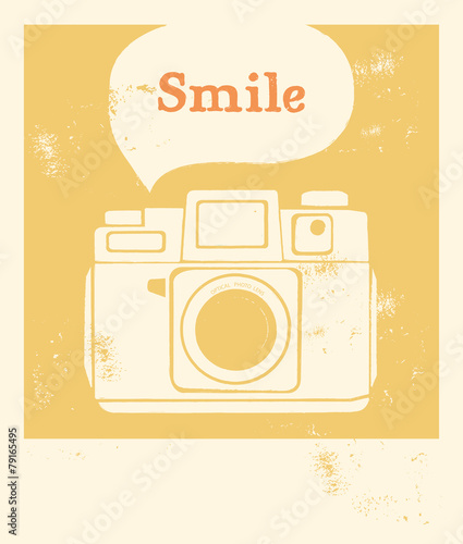 Smile - fond jaune