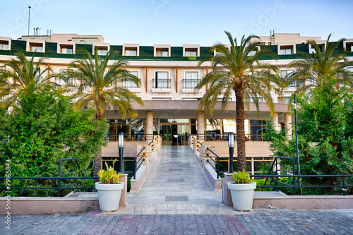 Hotel in a garden