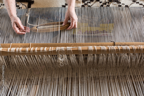 Hungarian homespun weaving.
