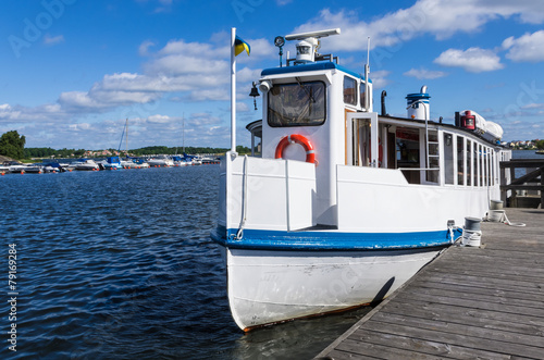 Passenger boat for sightseeing in Karlskrona.