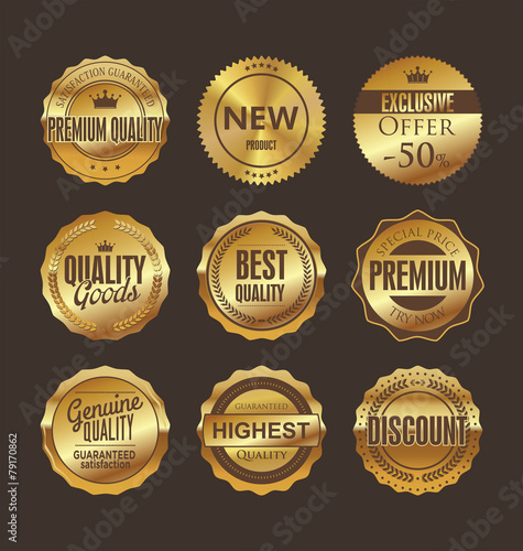 Premium quality retro labels collection
