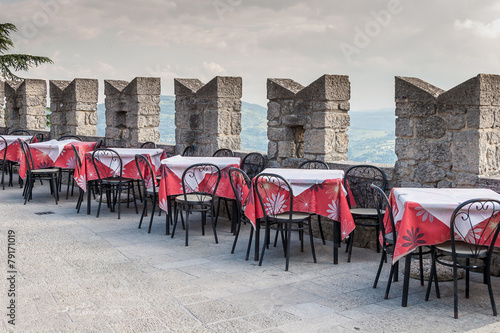 Fototapeta Naklejka Na Ścianę i Meble -  Restaurant terrace